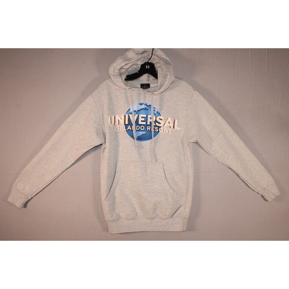 Universal Studios Orlando Resort XS Gray Logo Pullover Hoodie Sweatshirt Unisex